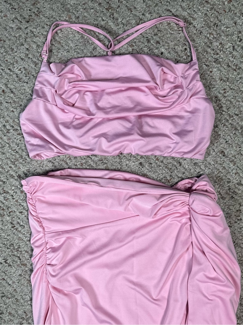 Summer Vacation 2 Piece Skirt Set Pink Size Large - Picture 6 of 6